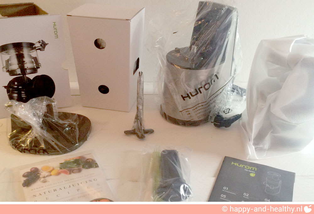Unboxing Hurom HG 2nd slowjuicer - onderdelen